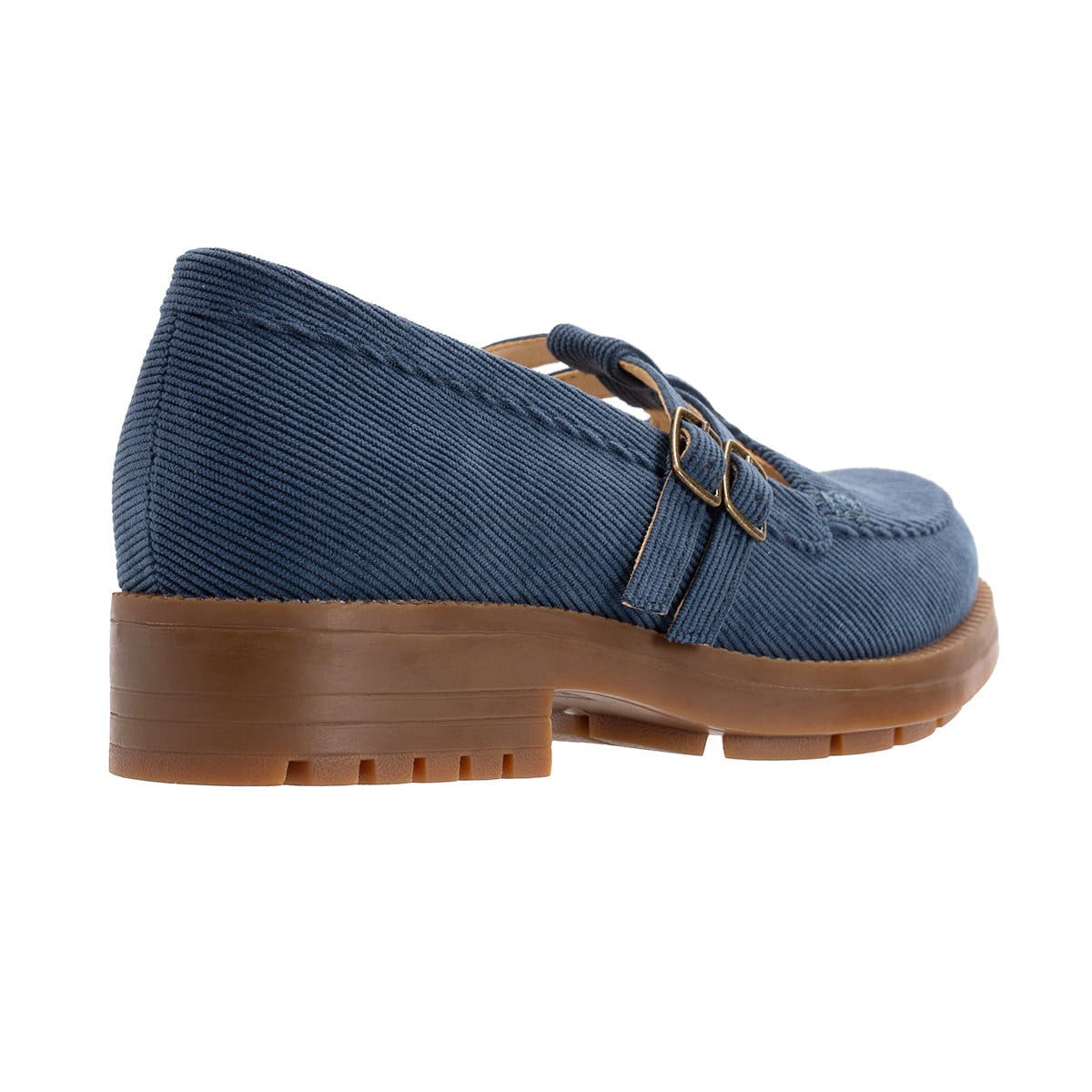 Revitalign Maple Women's Double-Strap Loafer - Navy Corduroy