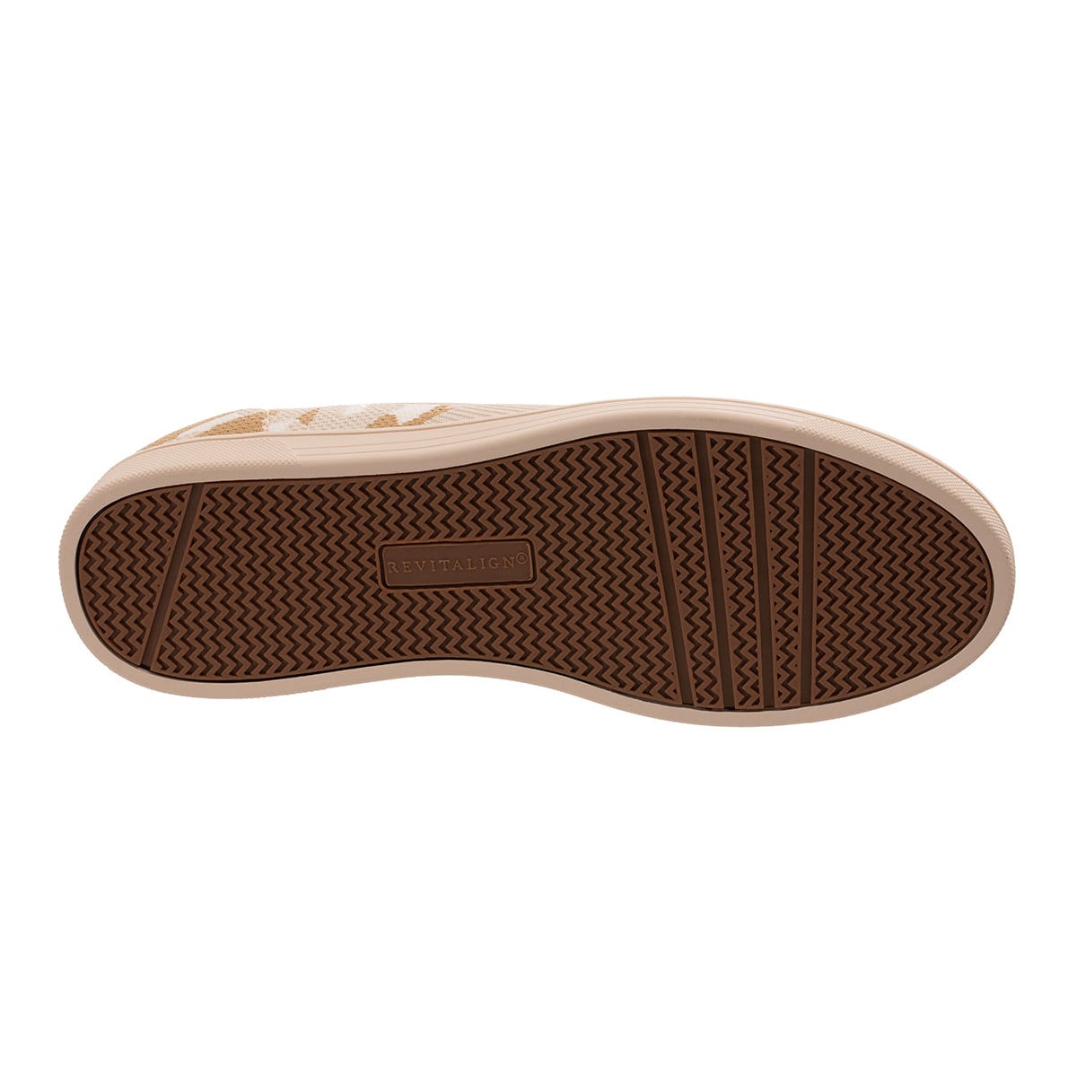 Revitalign Mariner Camo Women's Knit Slip-On Sneaker - Sesame