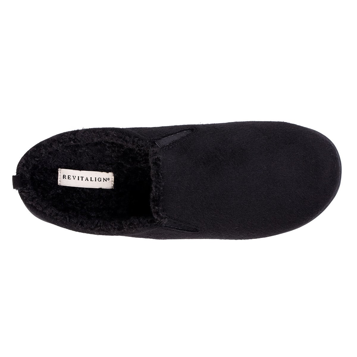 Revitalign Men's Dundee Cozy Slip-On Slipper - Black