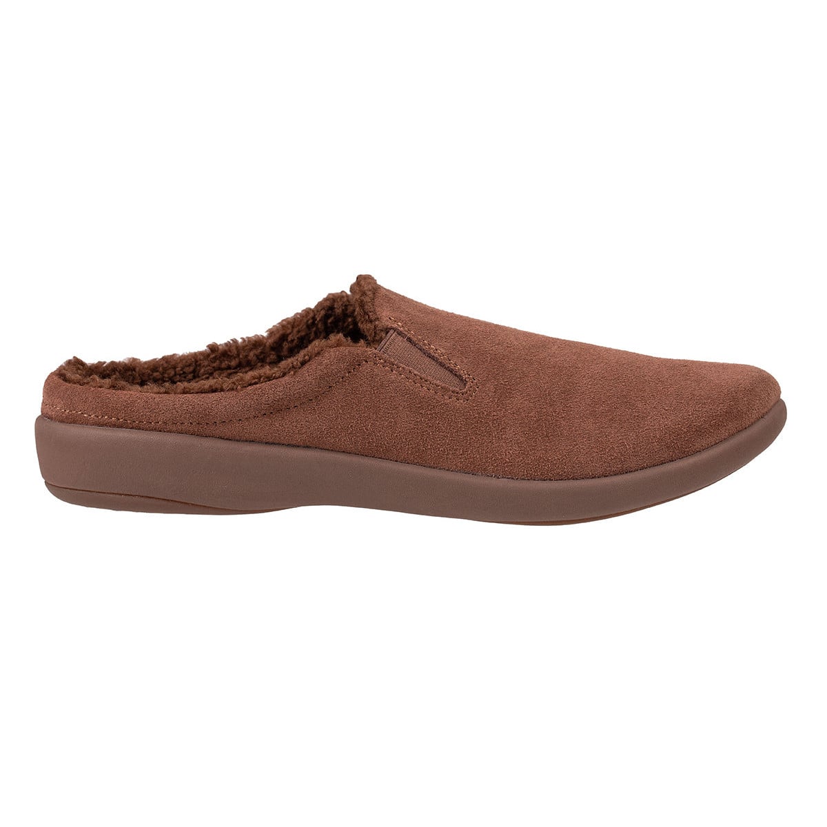 Revitalign Dundee Suede Men's Slippers in Bison