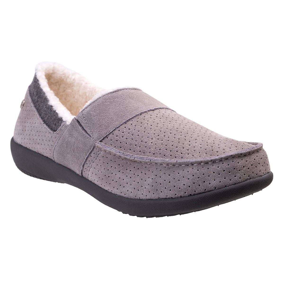 Revitalign Men's Fiesta Suede Slipper - Grey