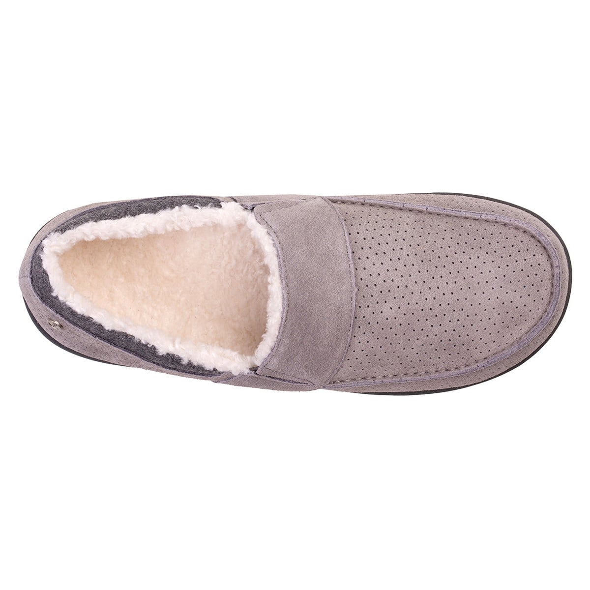 Revitalign Men's Fiesta Suede Slipper - Grey