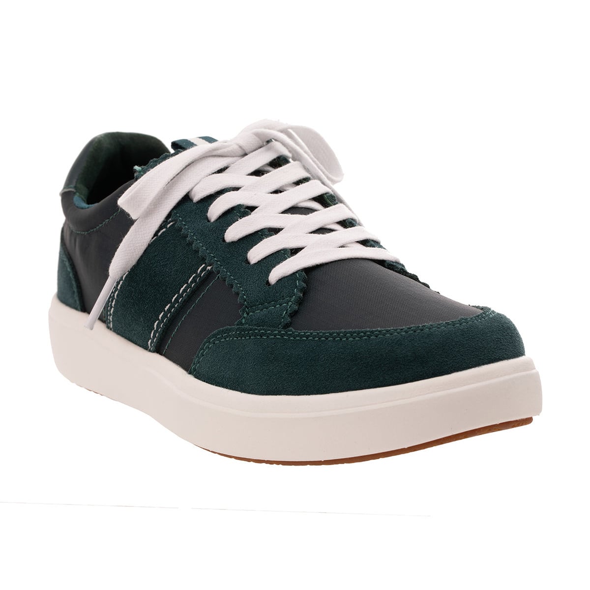 Revitalign Montauk Lily Women's Suede and Ripstop Lace-Up Sneaker - Atlantic Deep
