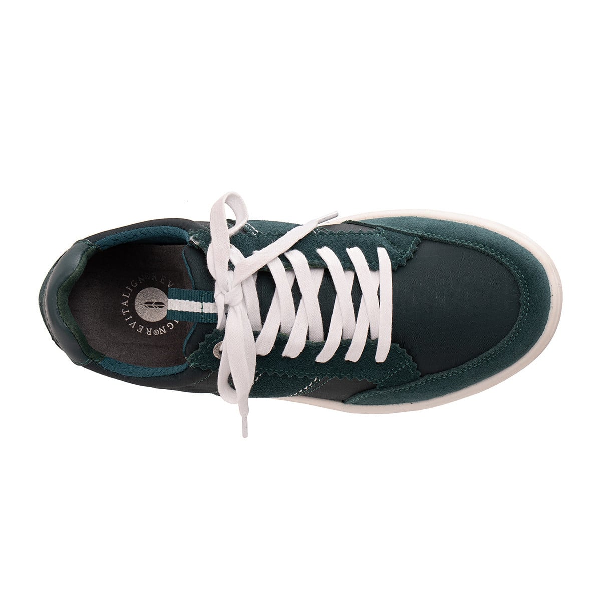 Revitalign Montauk Lily Women's Suede and Ripstop Lace-Up Sneaker - Atlantic Deep