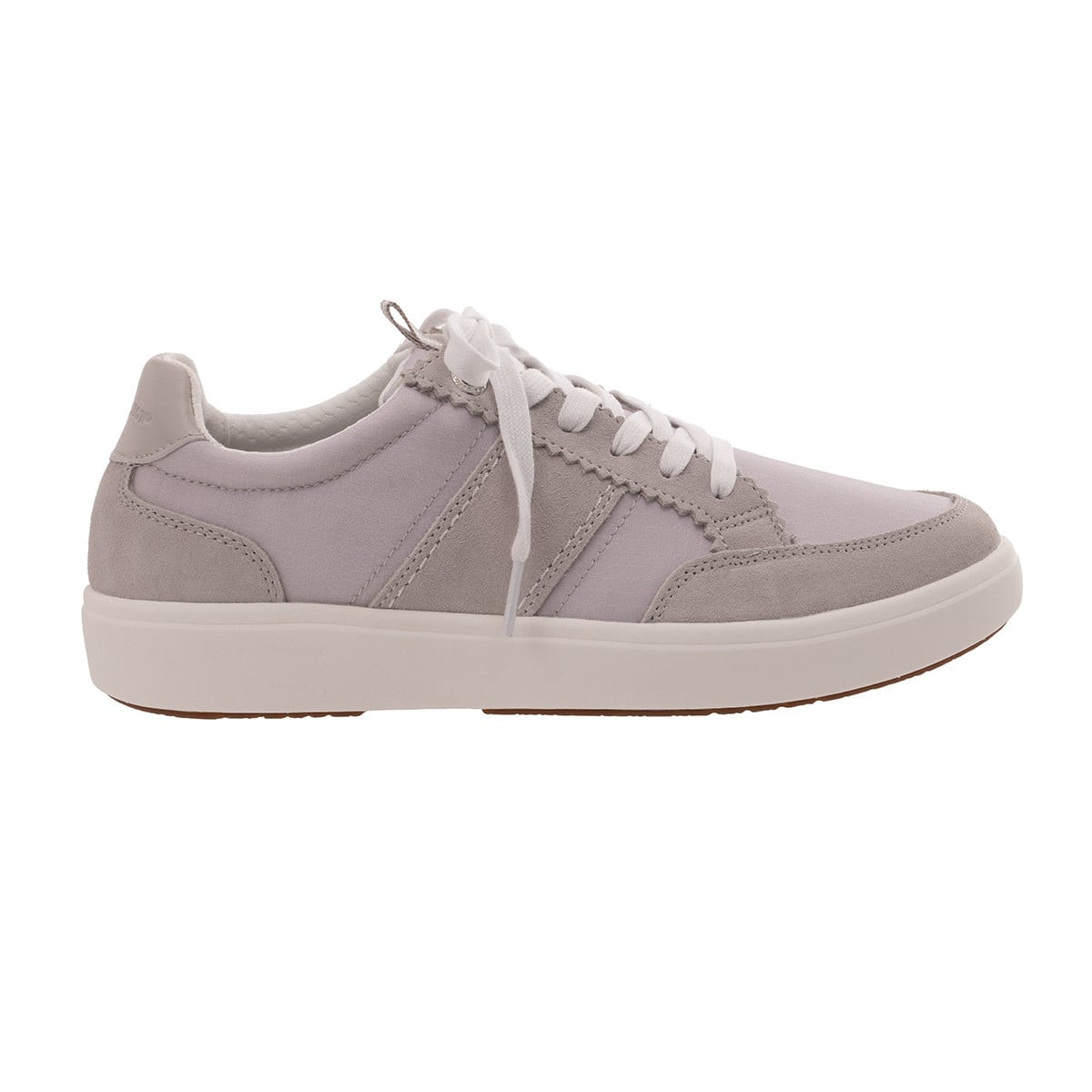 Revitalign Montauk Lily Women's Suede and Ripstop Lace-Up Sneaker - Grey