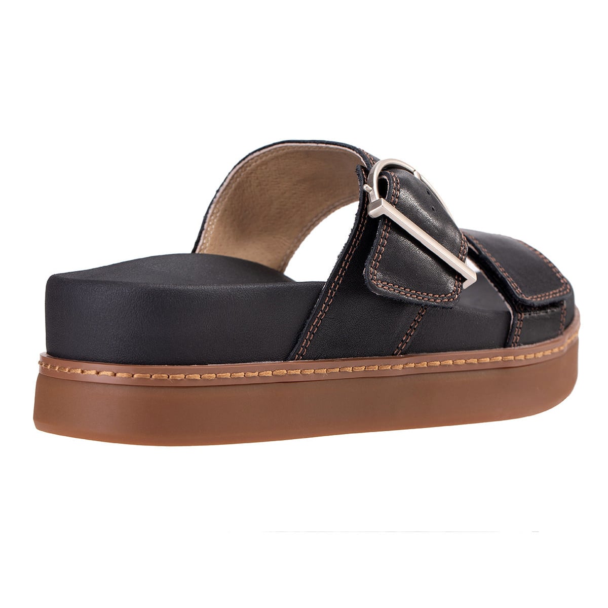 Revitalign Nova Women's Buckle Slide Sandal - Black