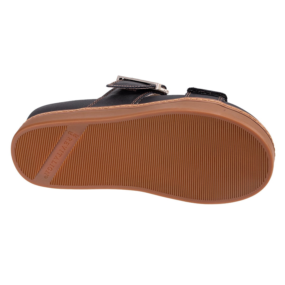Revitalign Nova Women's Buckle Slide Sandal - Black