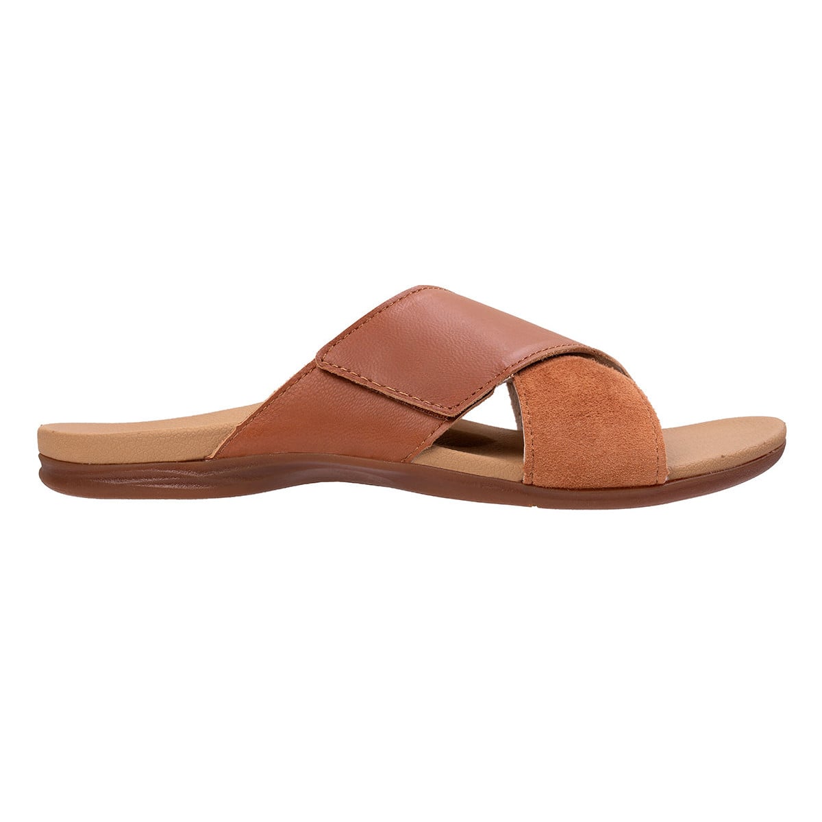 Revitalign Paloma Women's Adjustable Slide Sandal - Saddle