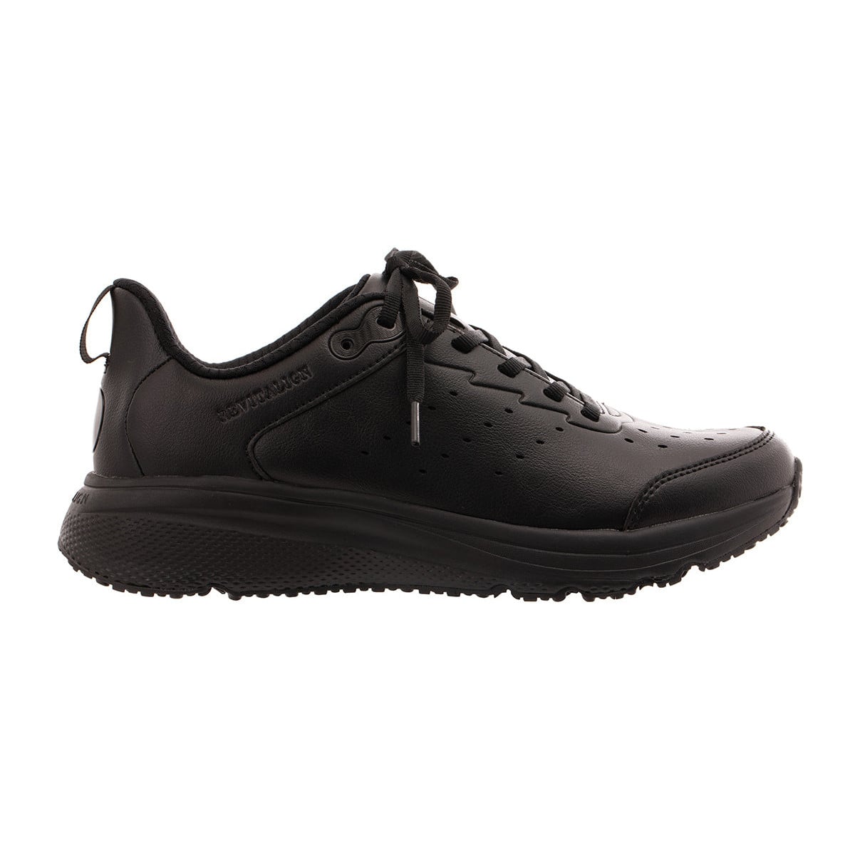 Revitalign Phoebe Pure Women's Lace-Up Walking Sneaker - Black
