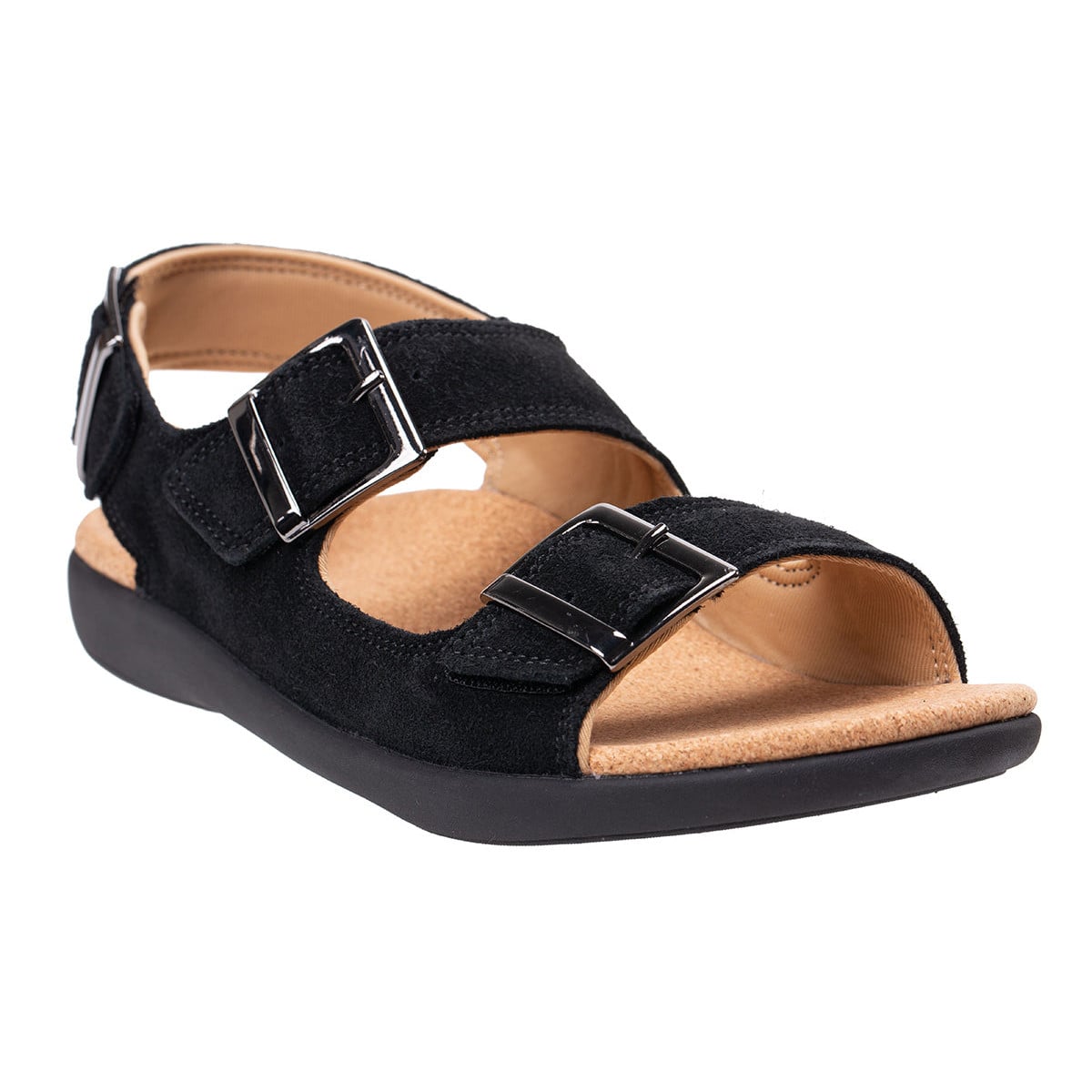 Revitalign Roma Women's Adjustable Backstrap Sandal - Black