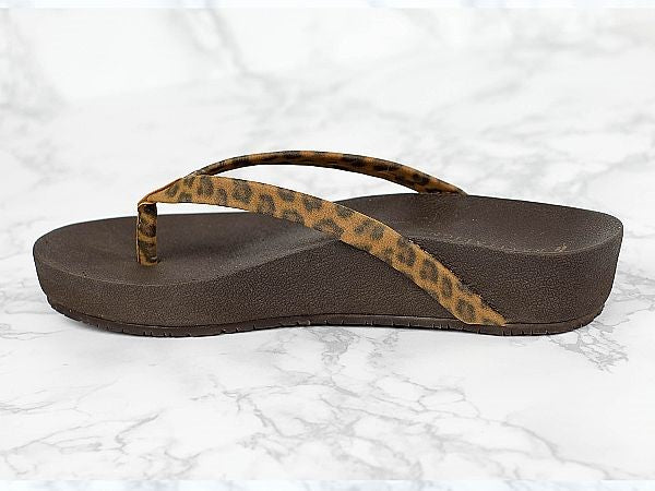 Revitalign Sandy Arch Supportive Platform Sandal - Leopard side