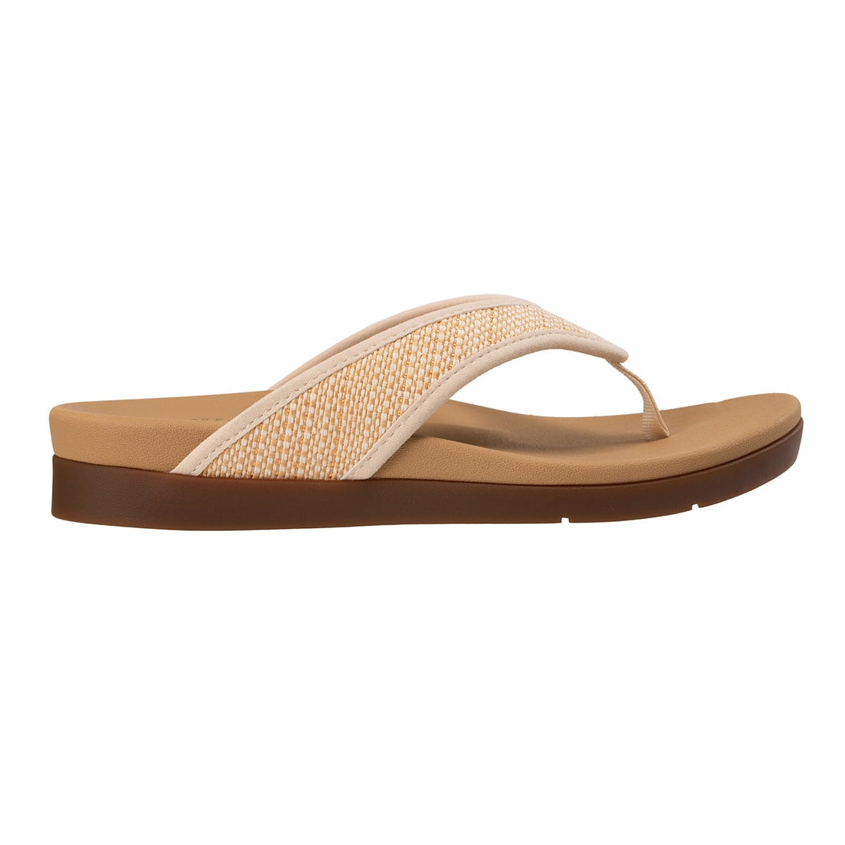 Revitalign Shoreline Raffia Women's Woven Flip-Flop Sandal - Tan