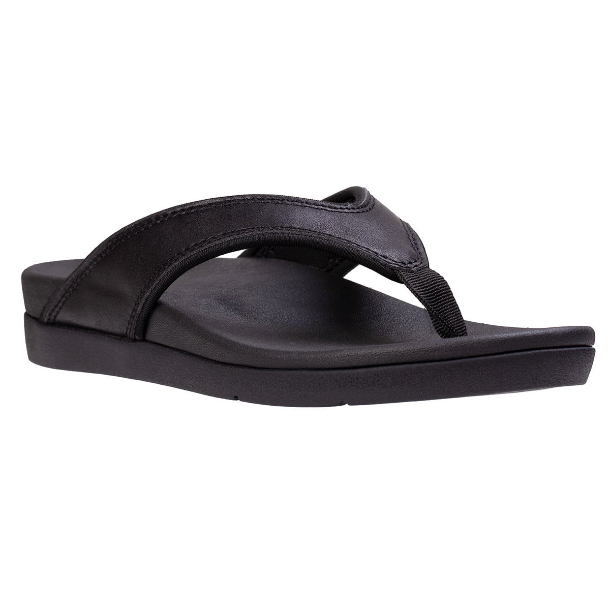 Revitalign Shoreline Shimmer Women's Flip-Flop Sandal - Black