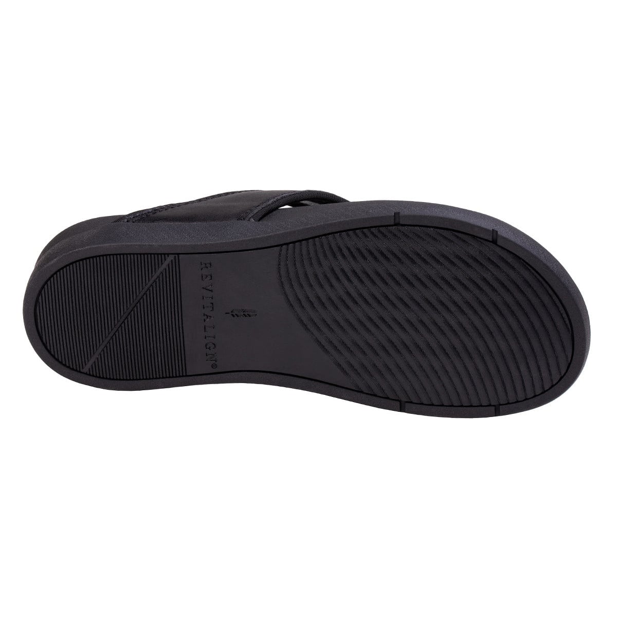 Revitalign Shoreline Shimmer Women's Flip-Flop Sandal - Black
