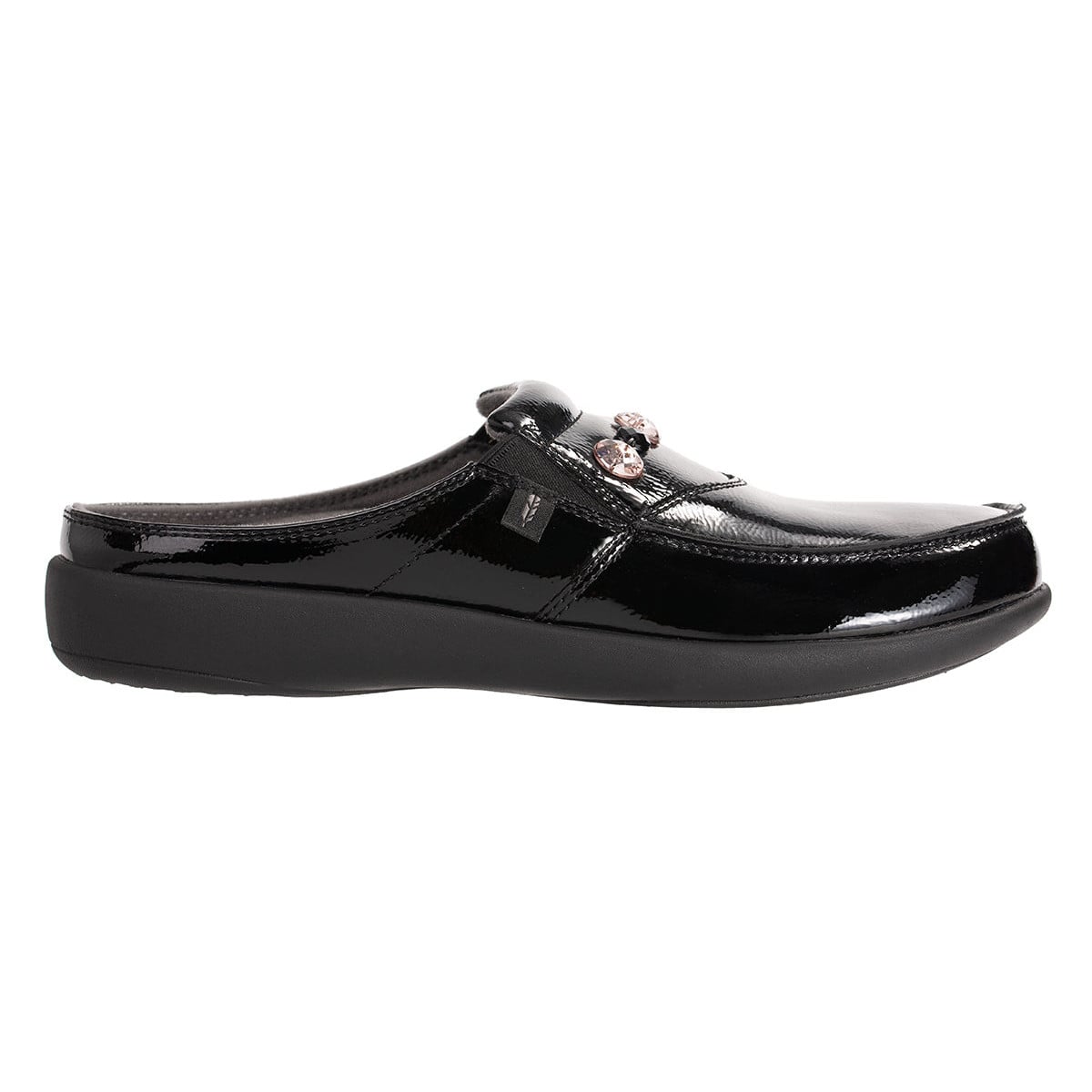 Revitalign Siesta Dazzle Women's Patent Clog - Black