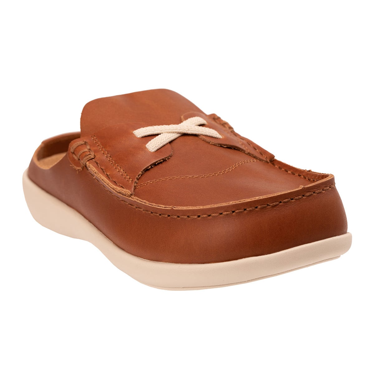 Revitalign Siesta Leeward Women's Full-Grain Leather Mule - Bison