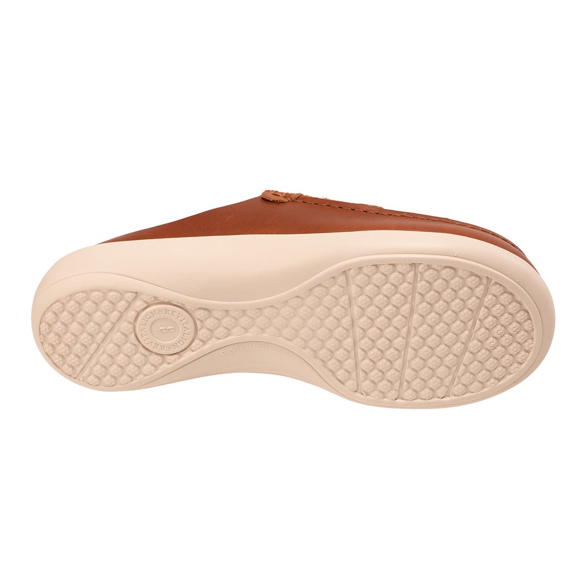 Revitalign Siesta Leeward Women's Full-Grain Leather Mule - Bison
