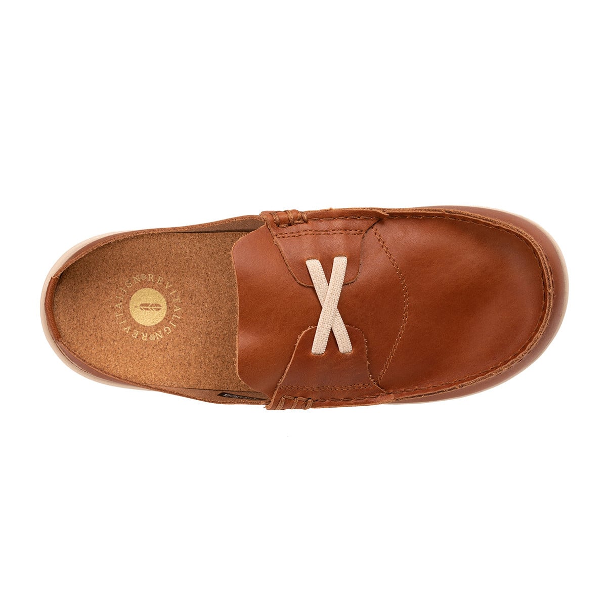 Revitalign Siesta Leeward Women's Full-Grain Leather Mule - Bison