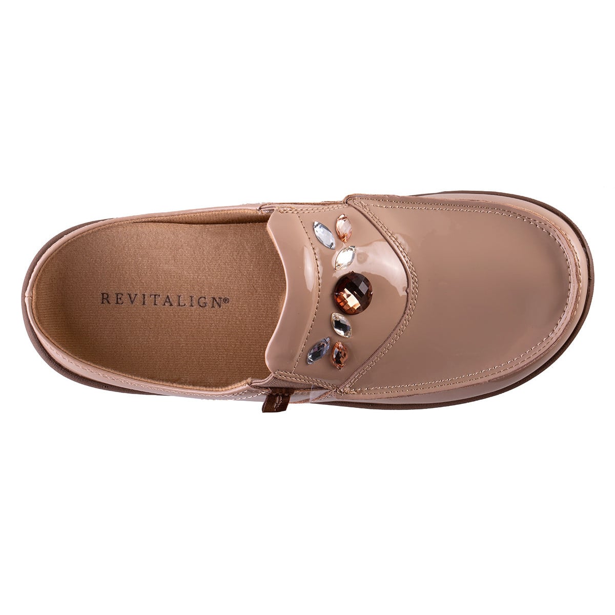 Revitalign Siesta Snazzy Women's Embellished Clog - Beige