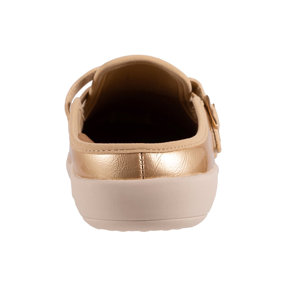 Revitalign Siesta Sundown Women's Buckle Mule - Gold