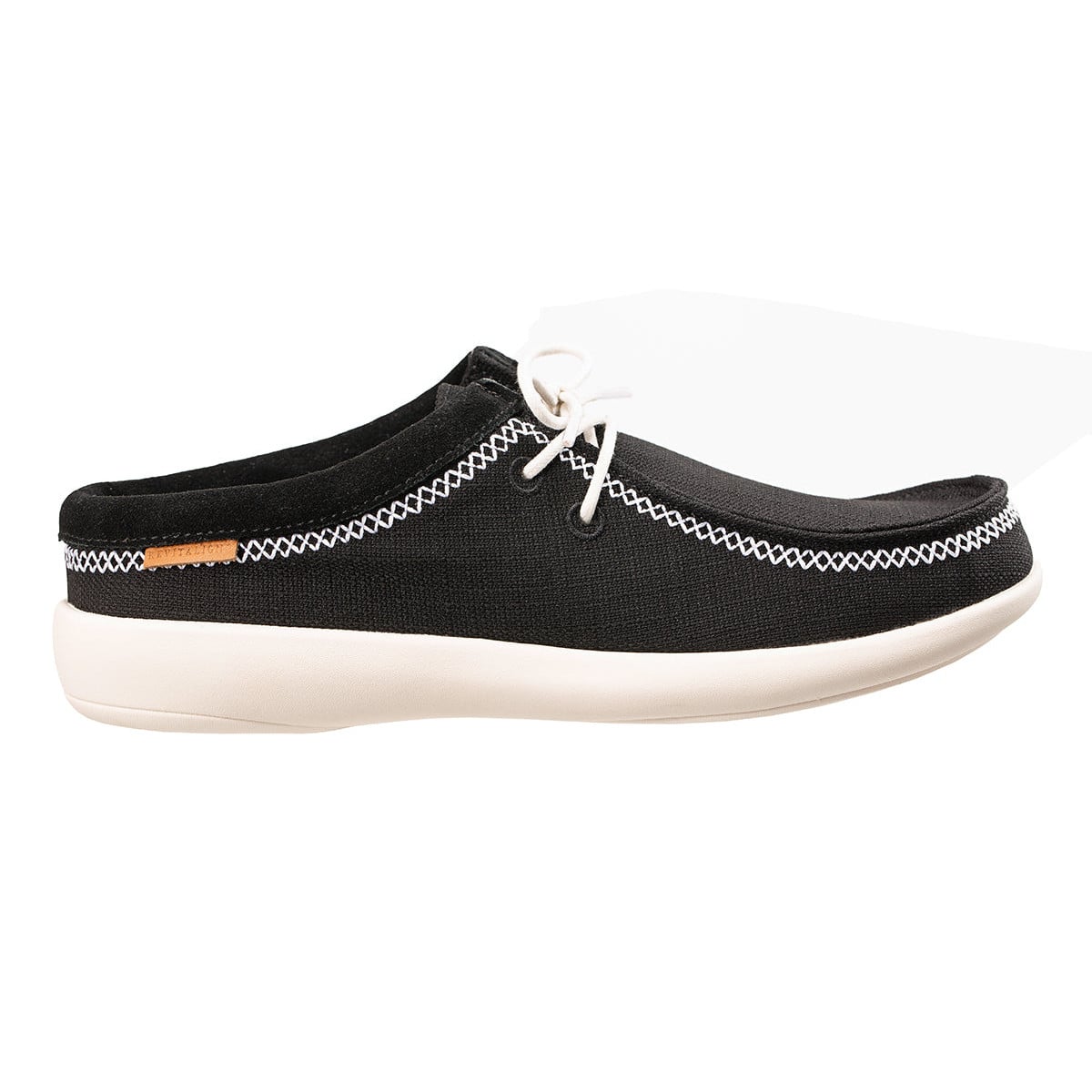 Revitalign Siesta Surf Women's Lace-Up Mule - Black