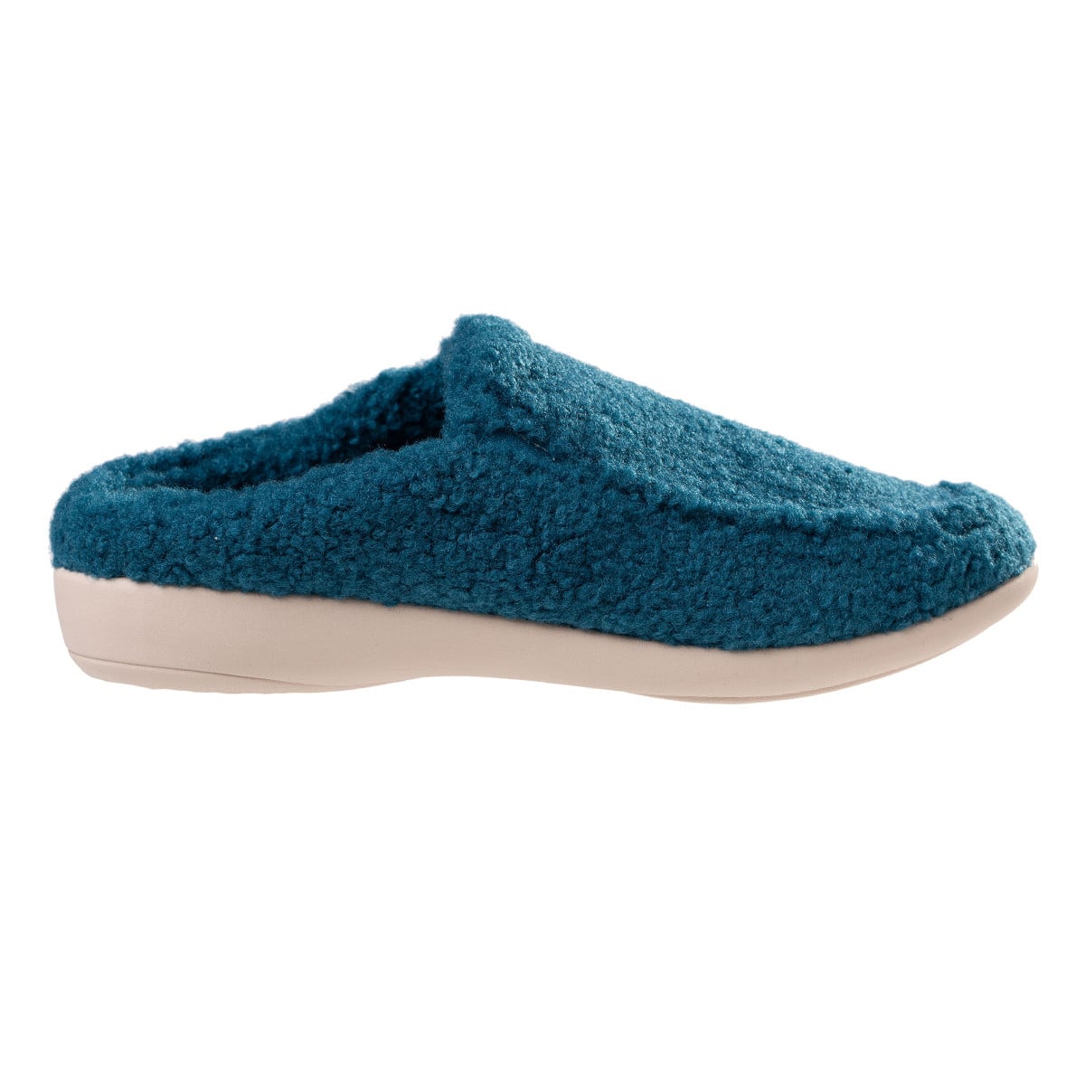 Revitalign Siesta Teddy Women's Plush Clog Slipper - Aegean Teal