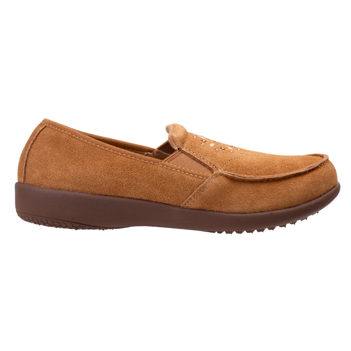 Revitalign Siesta Terrazzo Women's Suede Slip-On Shoe - Brown Sugar