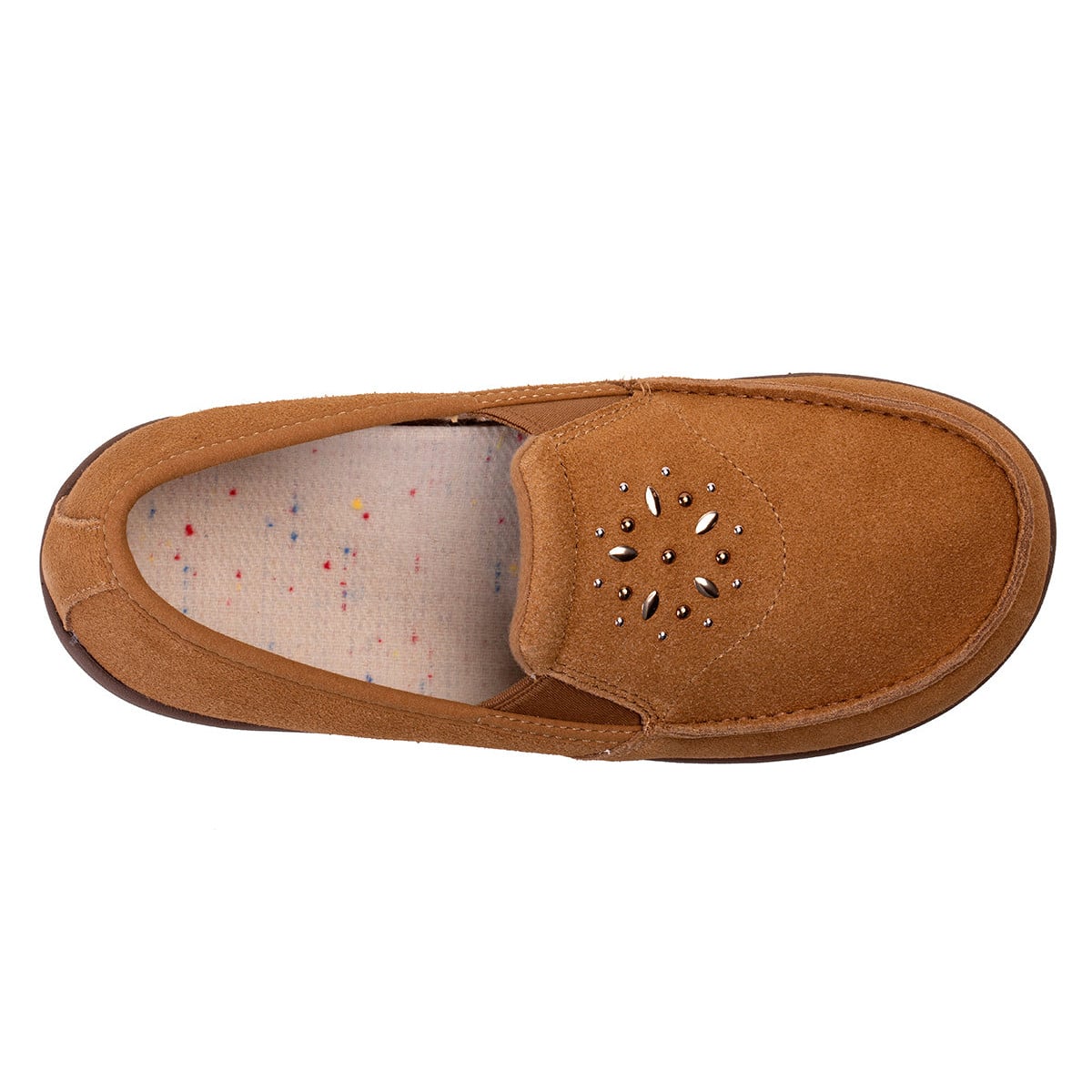 Revitalign Siesta Terrazzo Women's Suede Slip-On Shoe - Brown Sugar