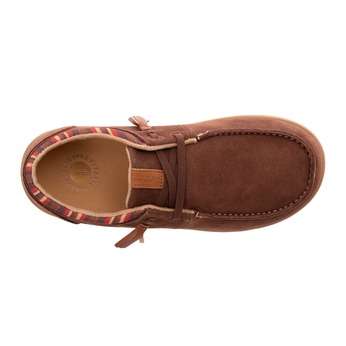 Revitalign Siesta Wallaby Fiesta Women's Suede Slip-On Sneaker - Brown