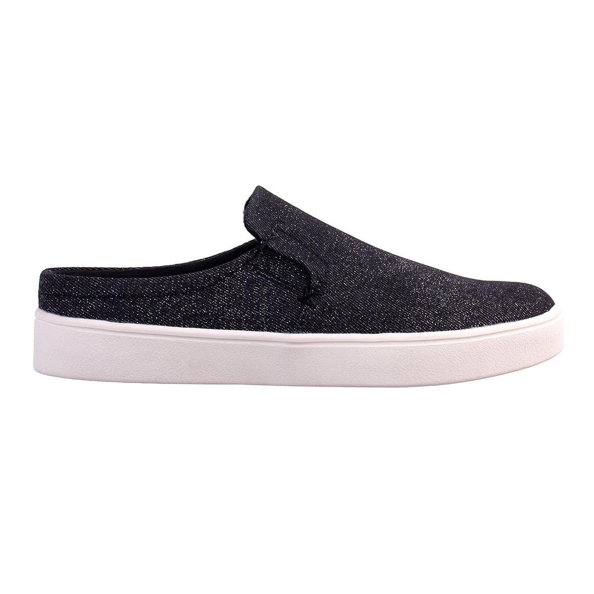 Revitalign Sparrow Denim Women's Backless Slip-On Shoe - Black