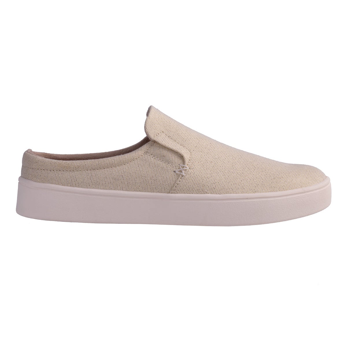 Revitalign Sparrow Denim Women's Backless Slip-On Shoe - Cream