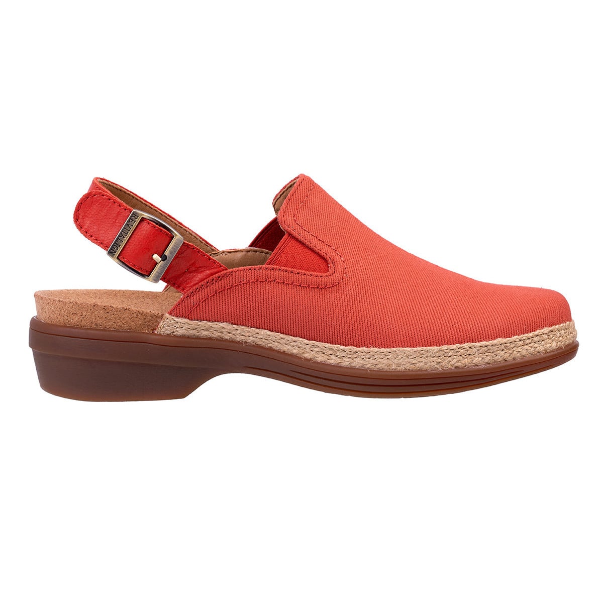 Revitalign Ventura Women's Canvas Backstrap Clog - Brick