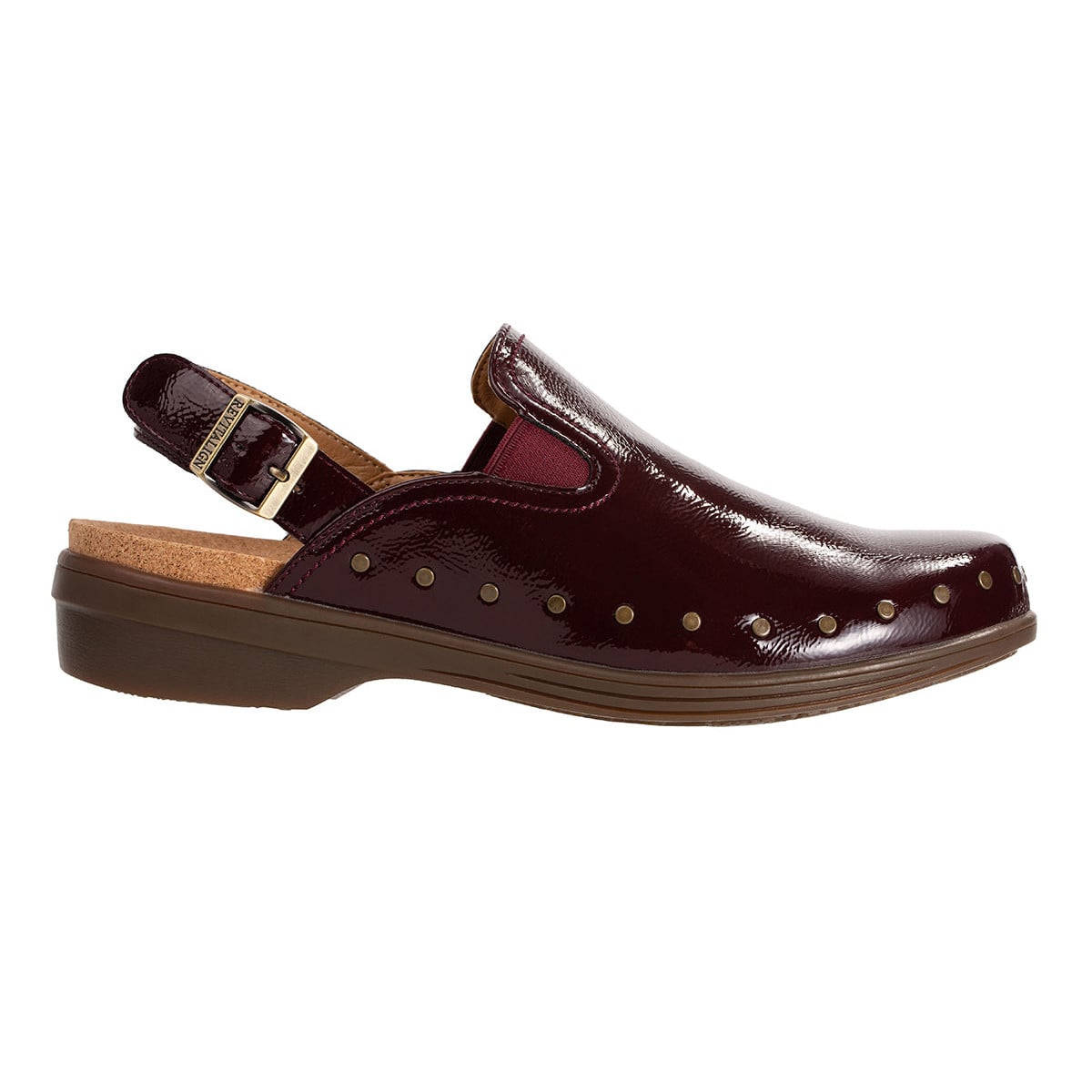 Revitalign Ventura Patent Women's Backstrap Clog - Cranberry