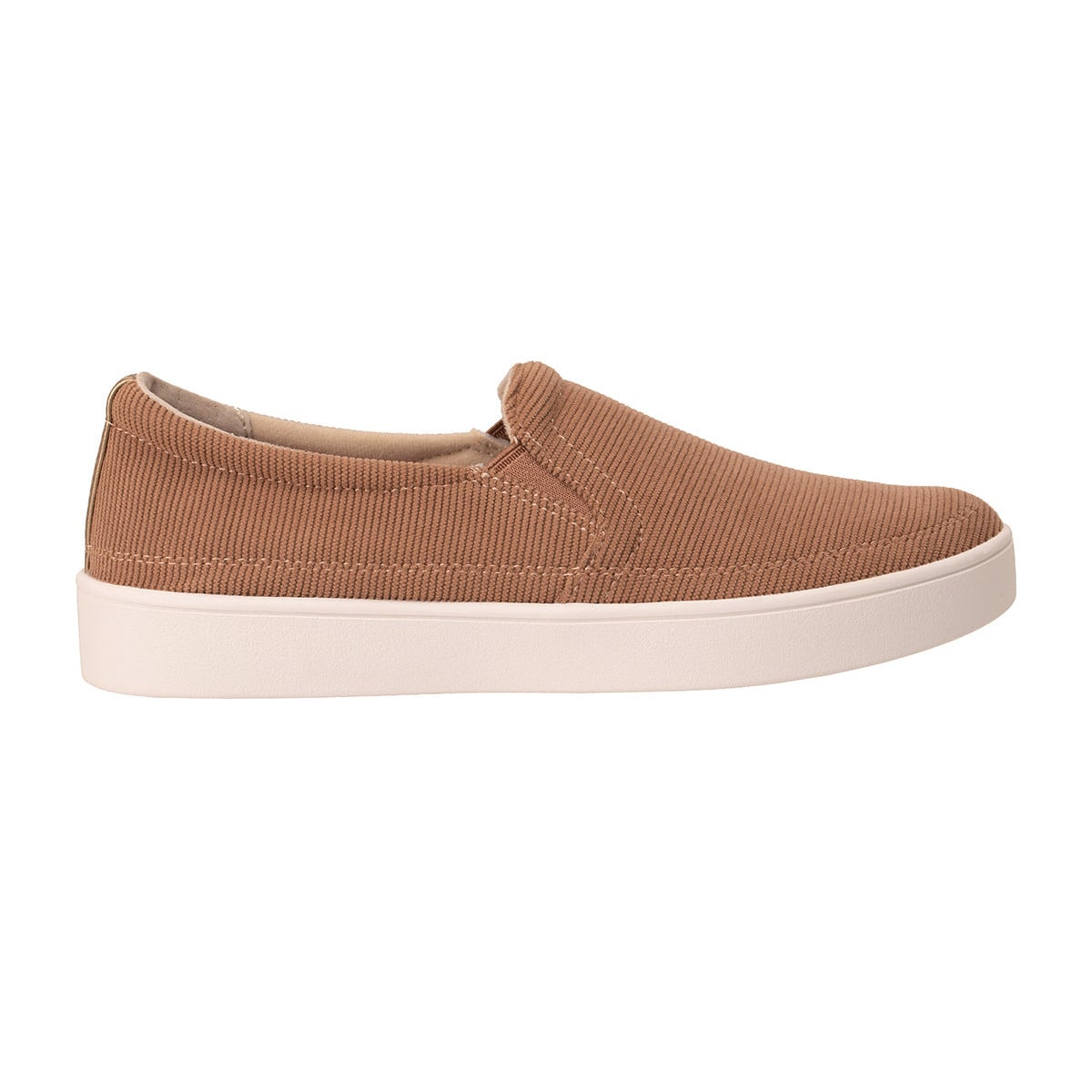 Revitalign Vienna Corduroy Women's Slip-On Loafer - Oatmeal