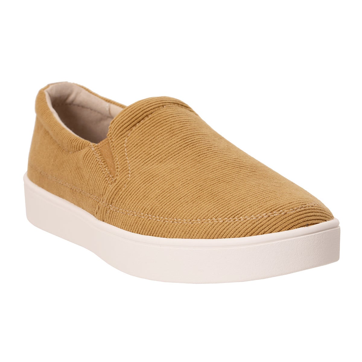 Revitalign Vienna Corduroy Women's Slip-On Loafer - Olive Oil