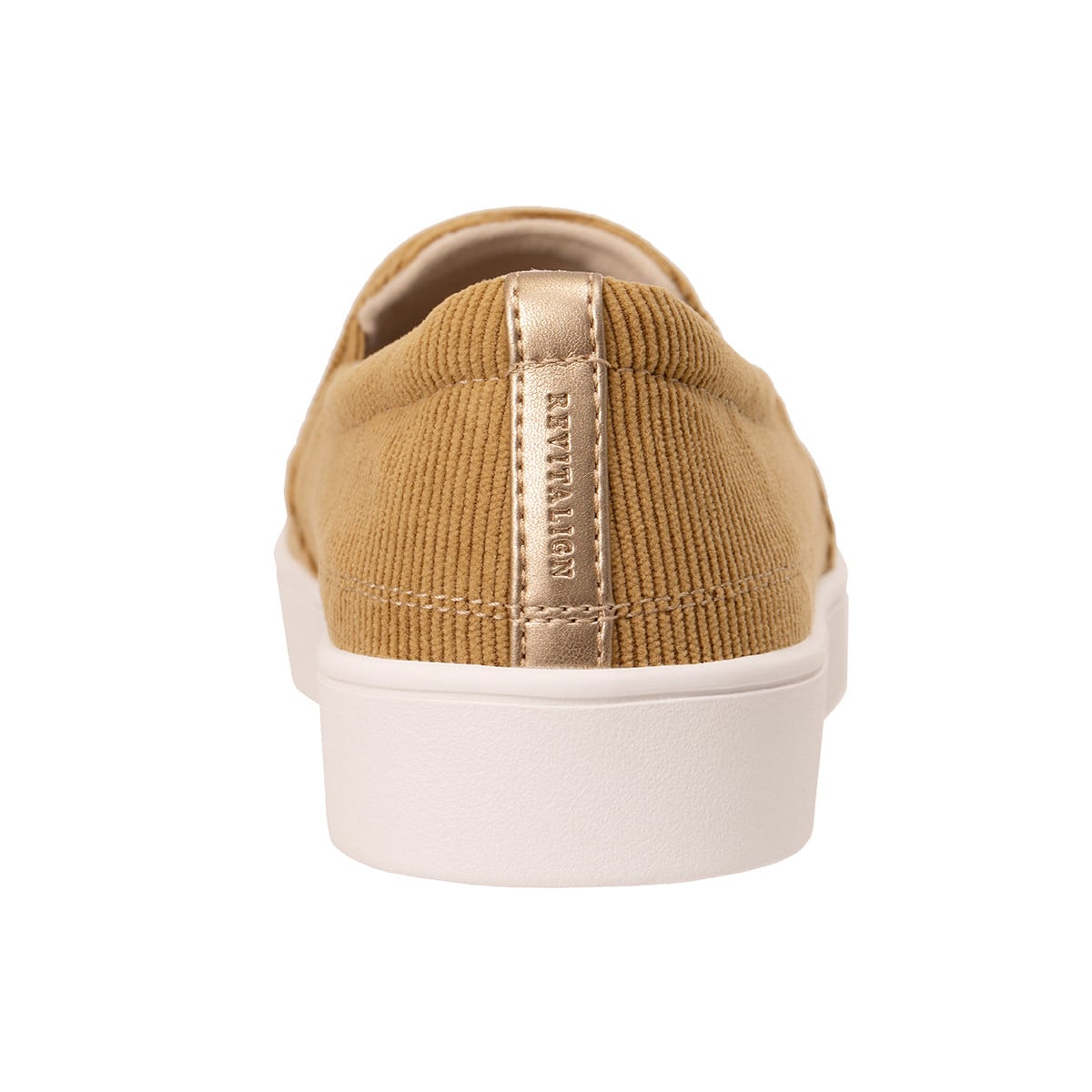 Revitalign Vienna Corduroy Women's Slip-On Loafer - Olive Oil