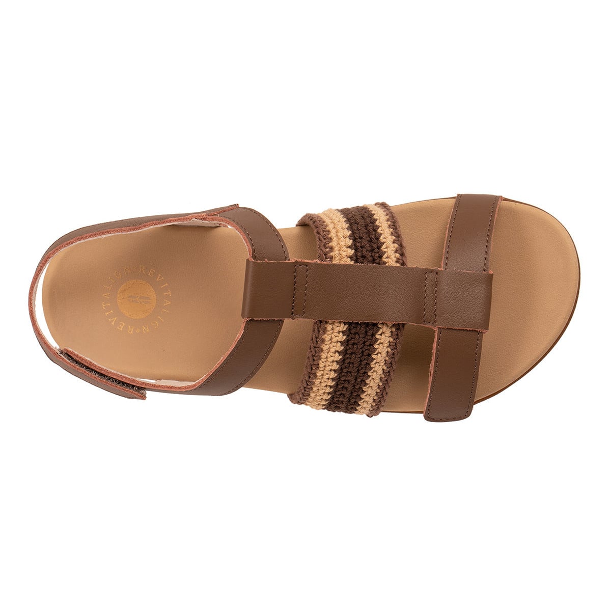 Revitalign Violet Rose Women's Adjustable Sandal - Bison