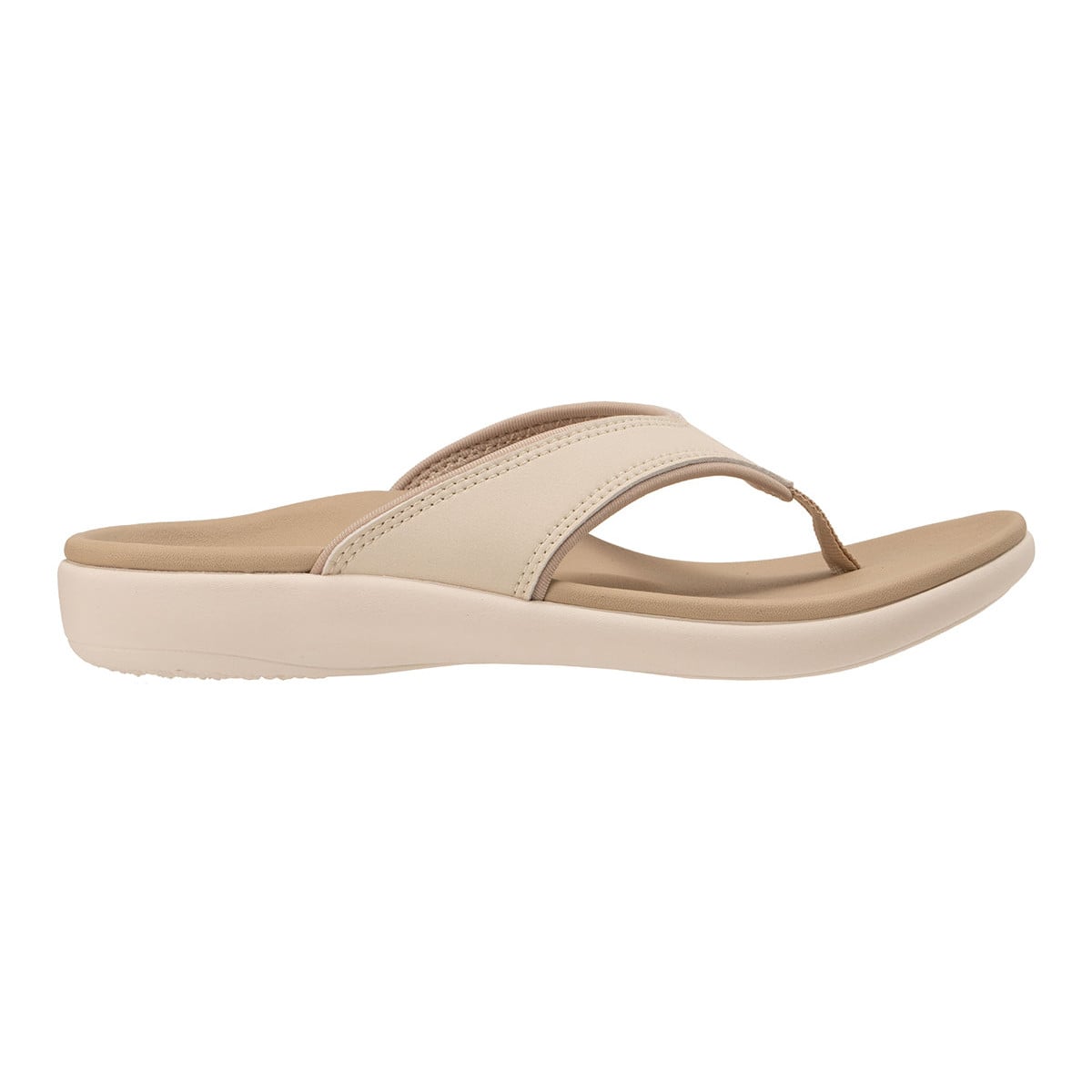 Revitalign Yumi Women's Quick-Dry Flip-Flop Sandal - Stone