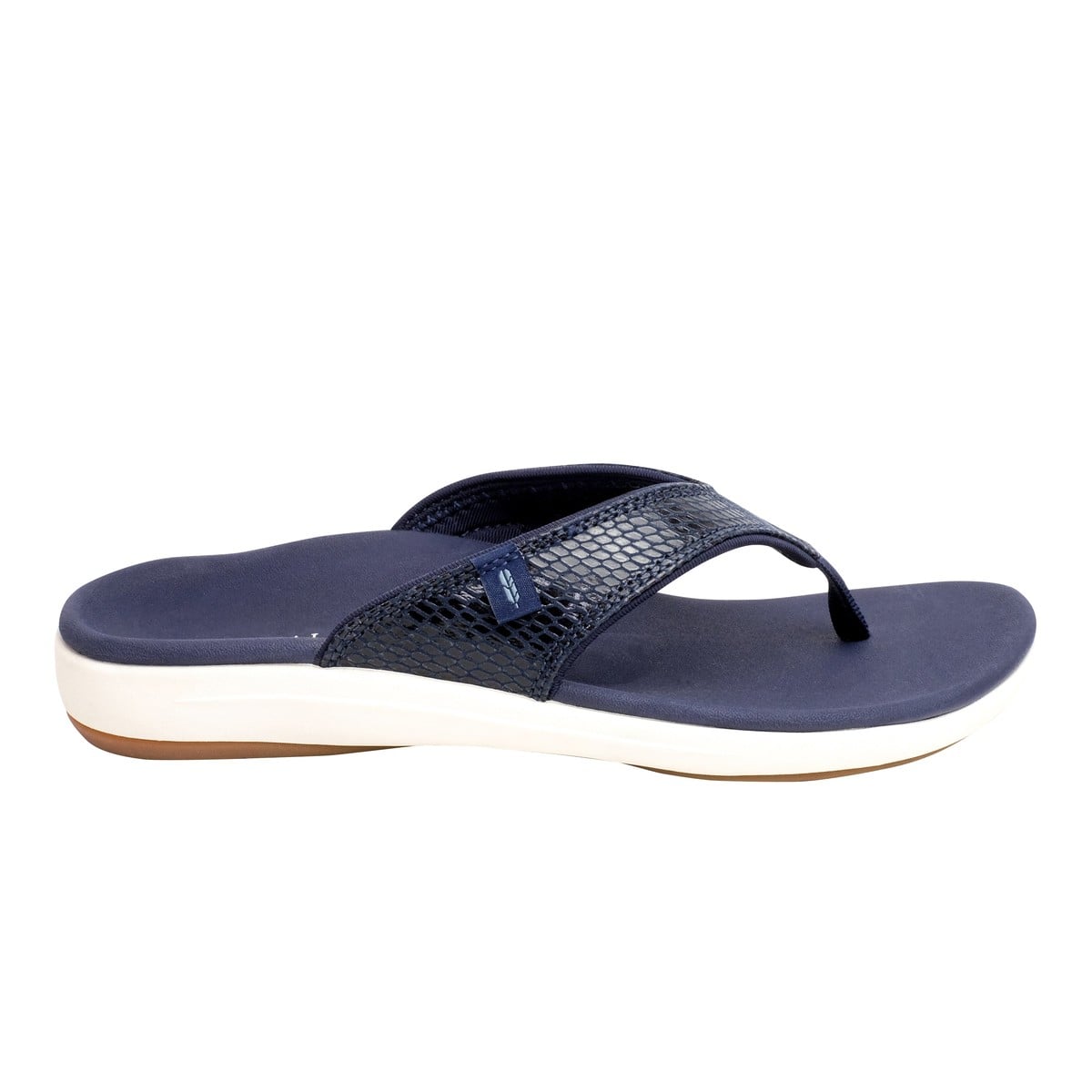 Revitalign Yumi Gecko Women's Flip Flop Sandal - Navy