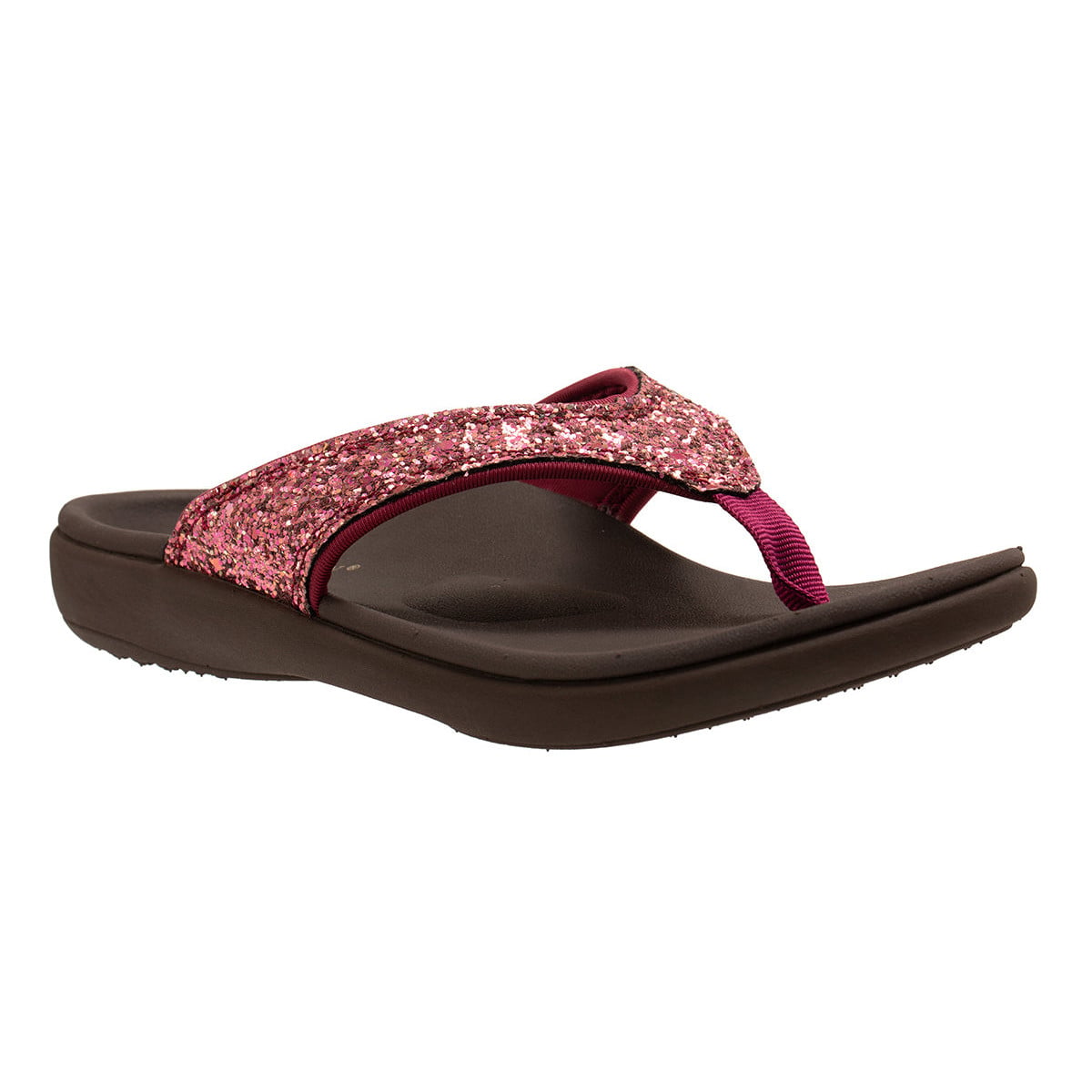 Revitalign Yumi Glitter Women's Toe-Post Sandal - Pink