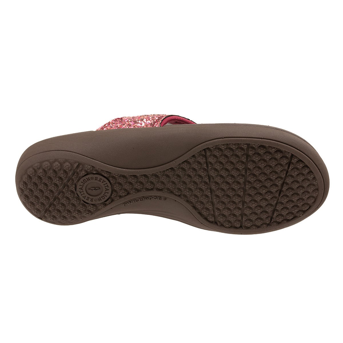 Revitalign Yumi Glitter Women's Toe-Post Sandal - Pink