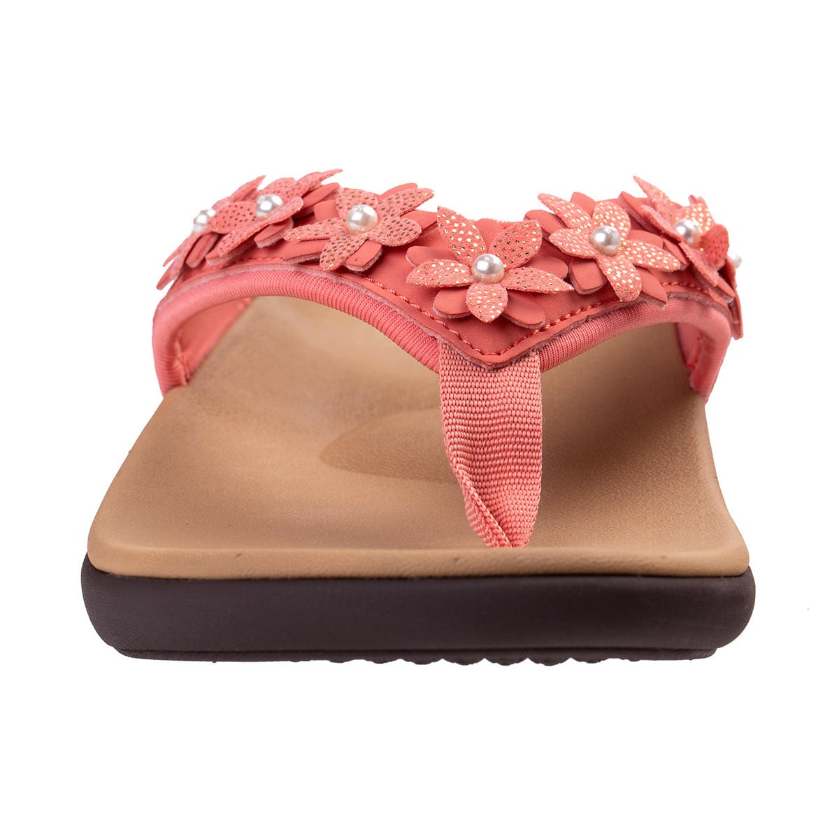 Revitalign Yumi Havana Women's Toe-Post Sandal - Crabapple