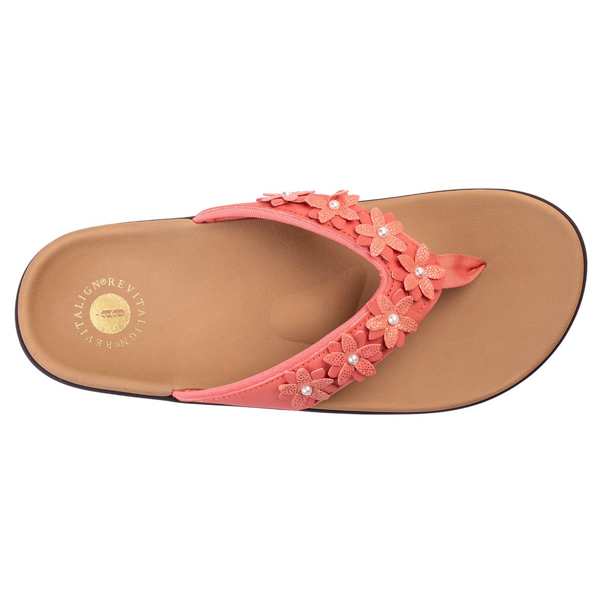Revitalign Yumi Havana Women's Toe-Post Sandal - Crabapple
