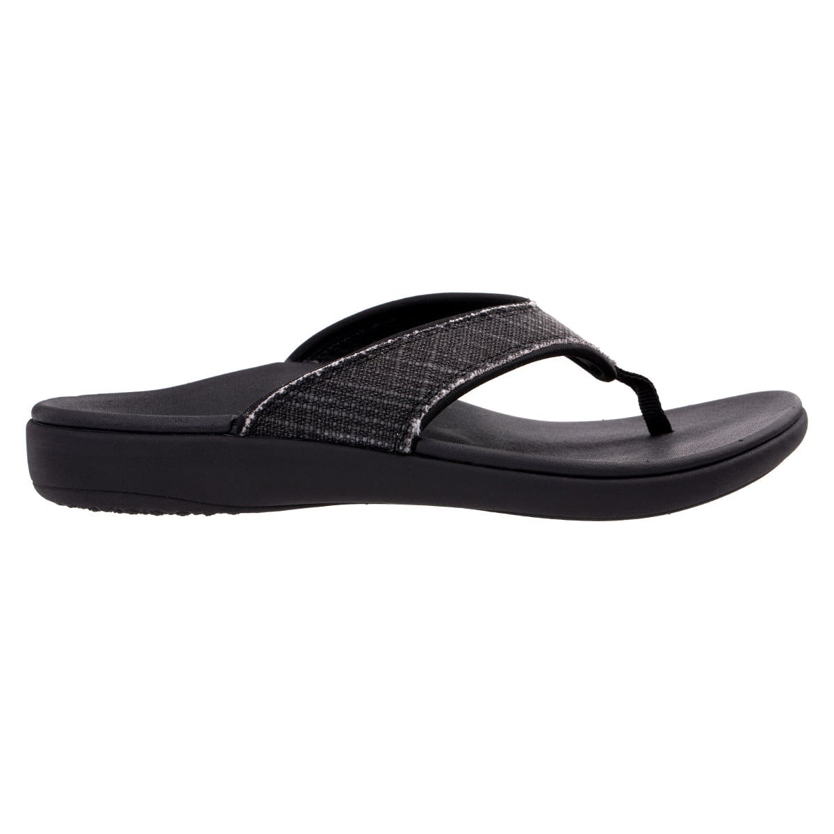 Revitalign Yumi Lakeside Women's Toe-Post Sandal - Black