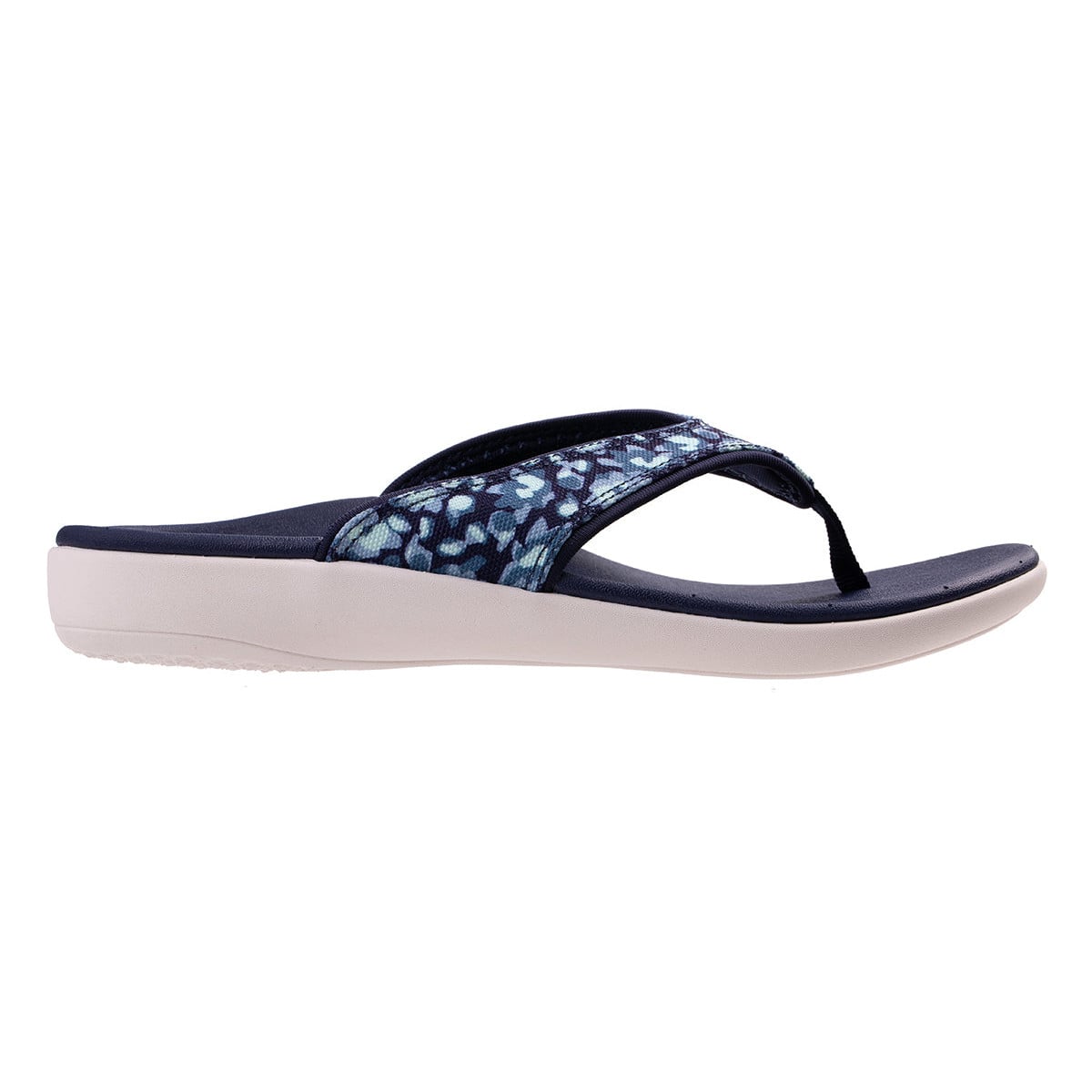 Revitalign Yumi Mod Floral Women's Toe-Post Sandal - Blue