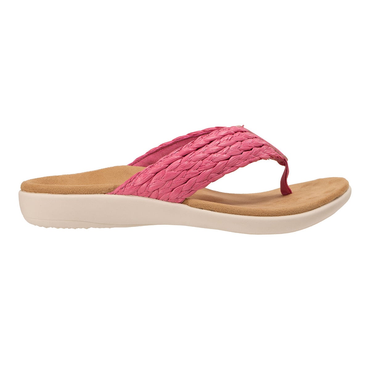 Revitalign Yumi Raffia Women's Braided Flip Flop Sandal - Spring Crocus