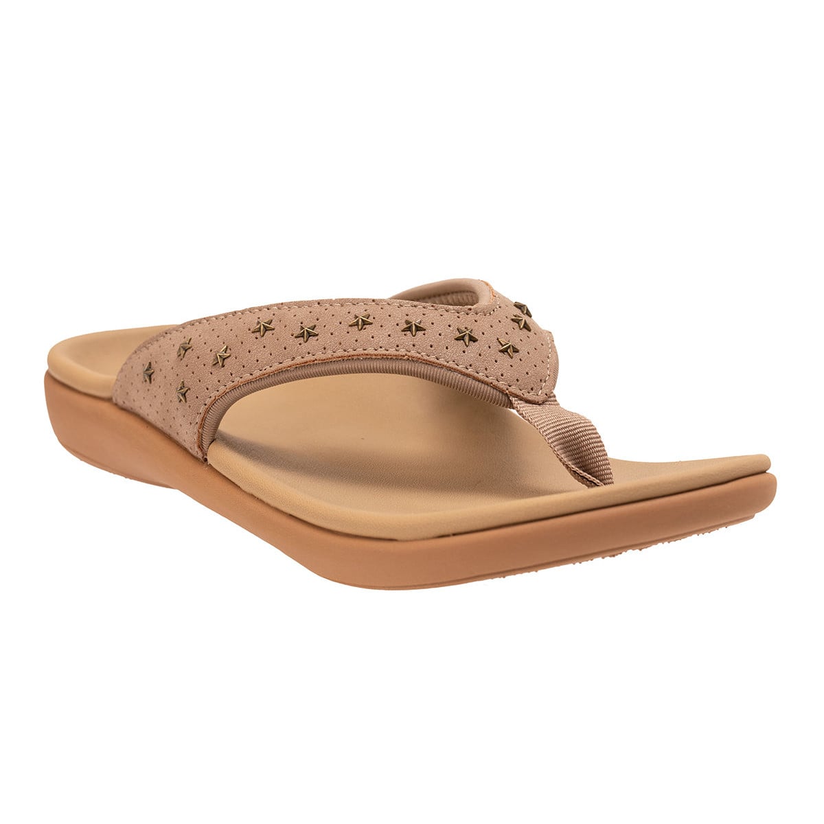 Revitalign Yumi Star Women's Star-Accent Flip-Flop Sandal - Fossil