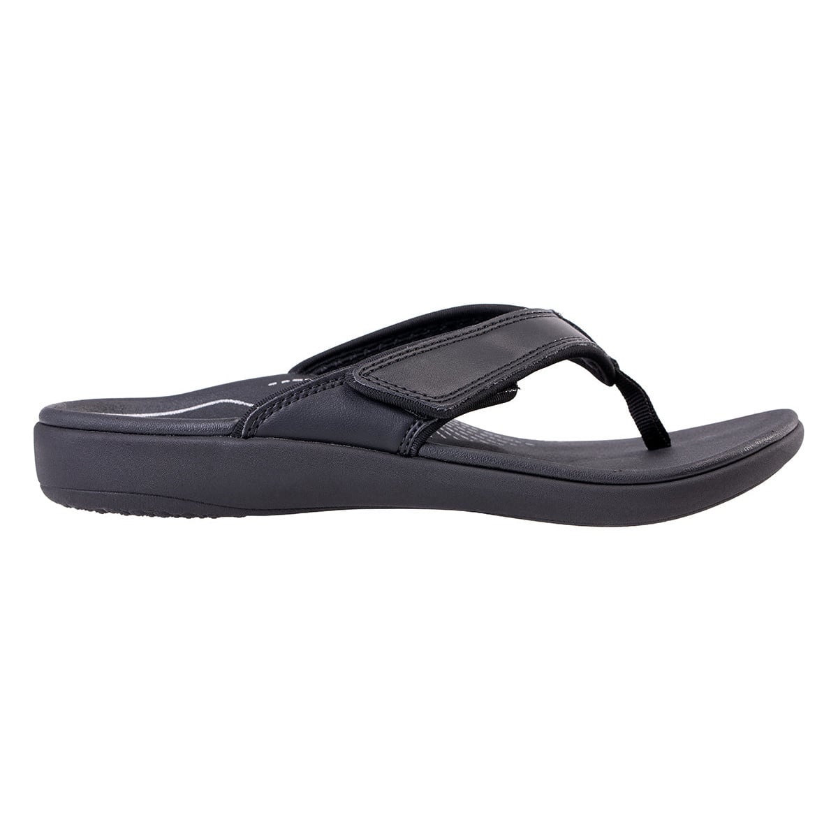 Revitalign Yumi Sunray Women's Adjustable Toe-Post Sandal - Black