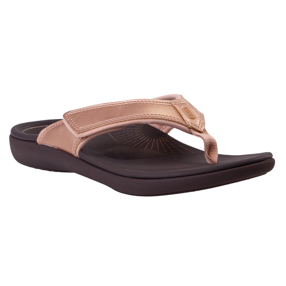 Revitalign Yumi Sunray Women's Adjustable Toe-Post Sandal - Bronze