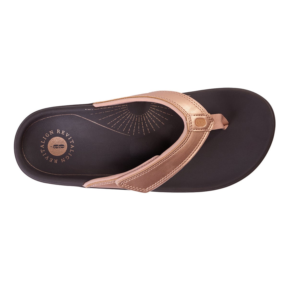 Revitalign Yumi Sunray Women's Adjustable Toe-Post Sandal - Bronze